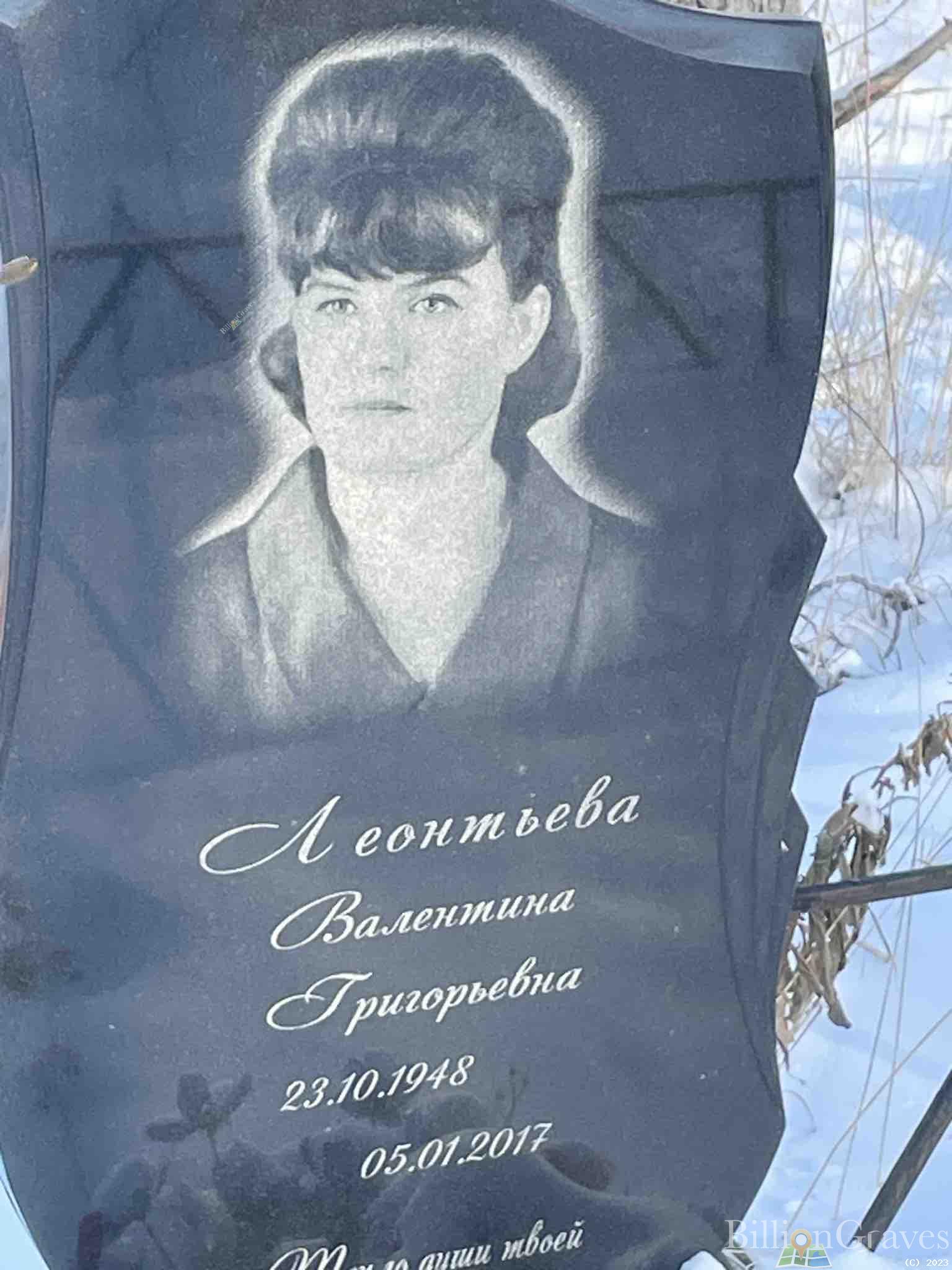 Леонтьева Валентина Григорьевна