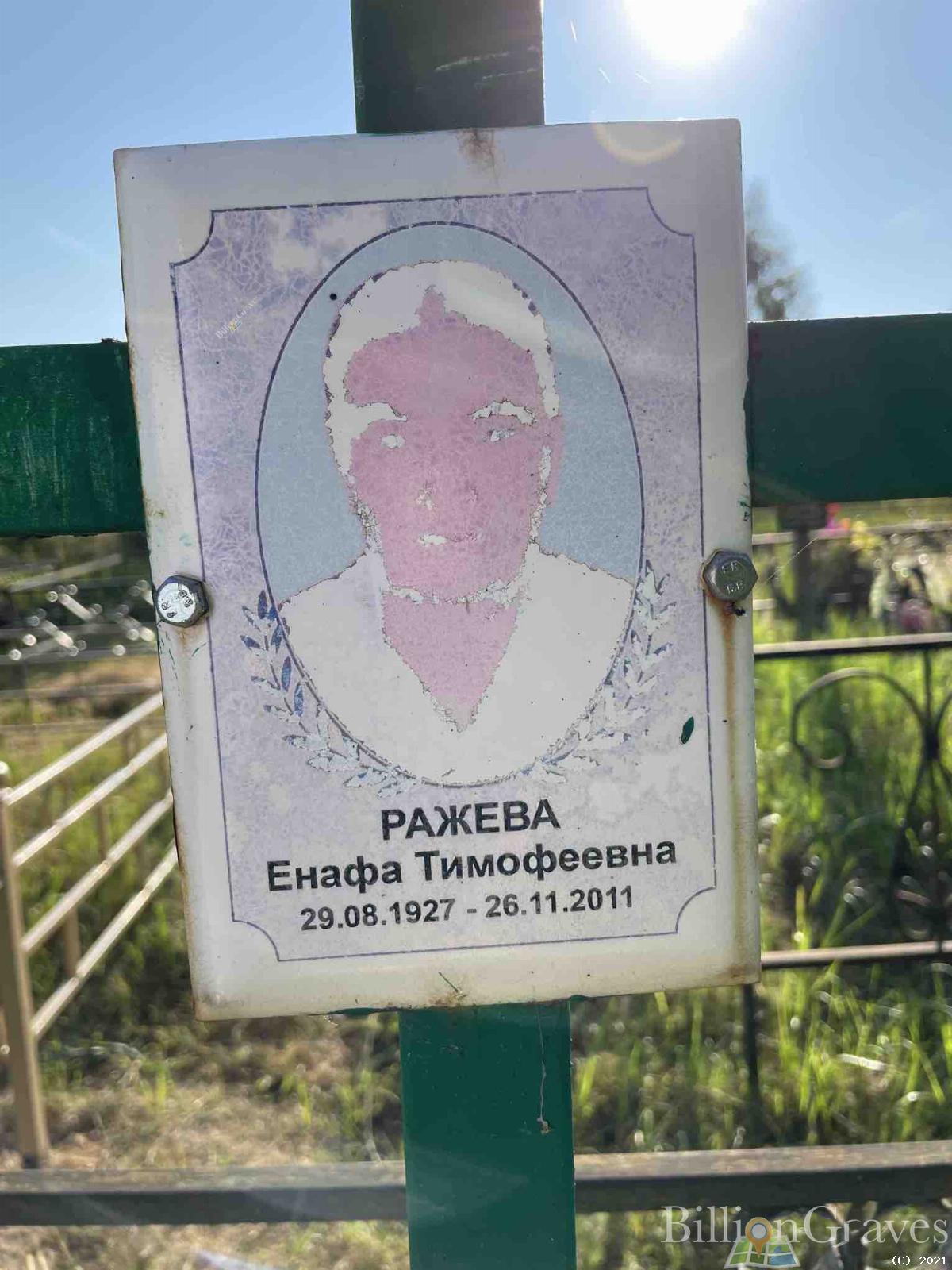 Ражева Енафа Тимофеевна