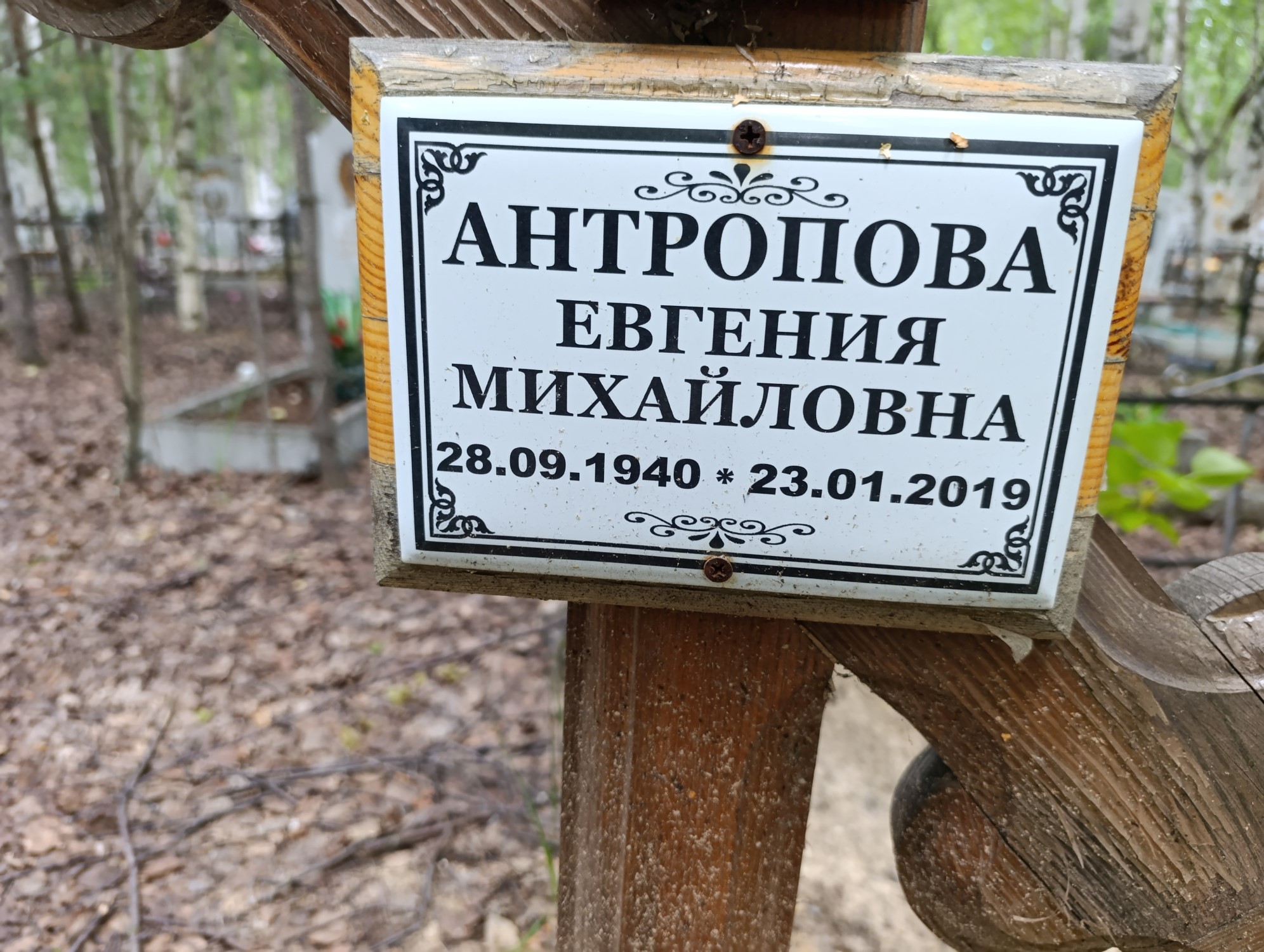 Антропова Евгения Михайловна