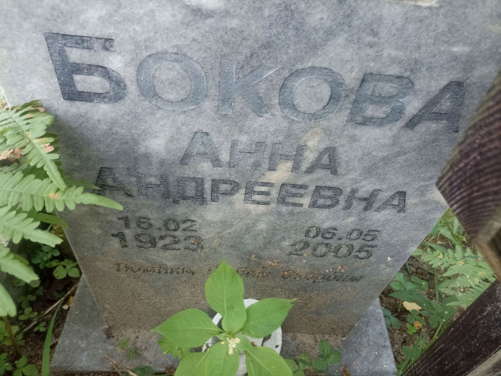Бокова Анна Андреевна