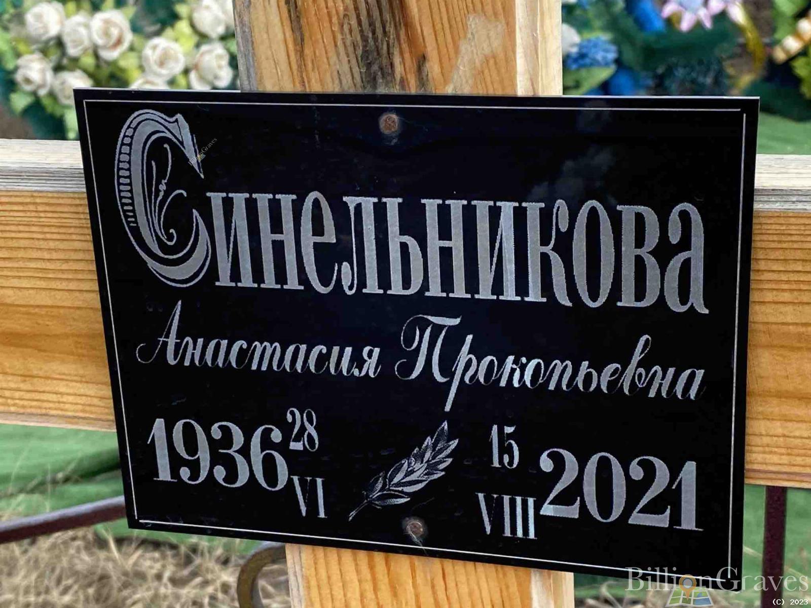 Синельникова Анастасия Прокопьевна