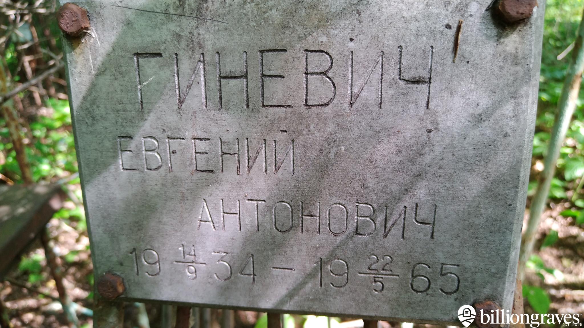 Гиневич Евгений Антонович