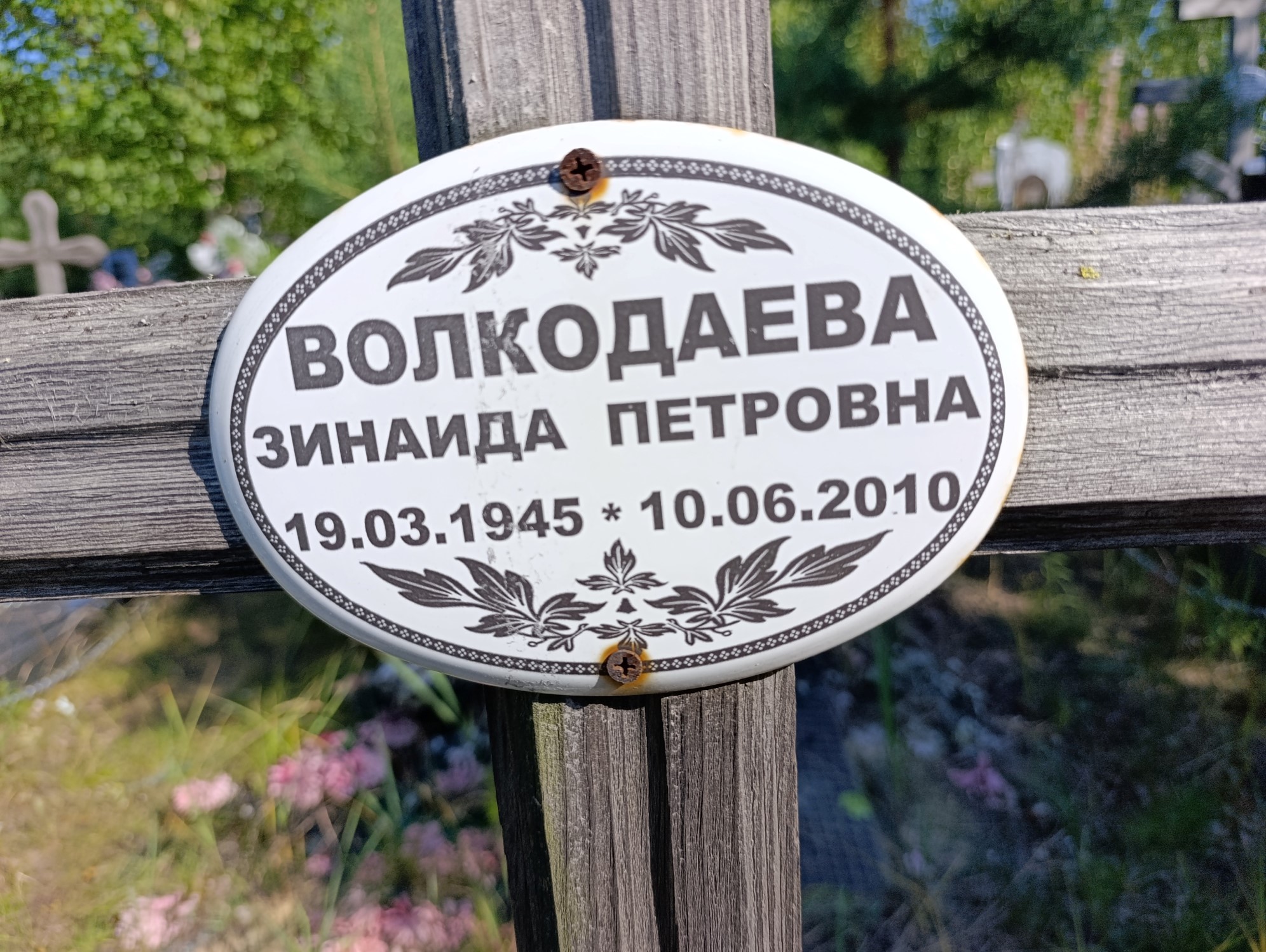 Волкодаева Зинаида Петровна