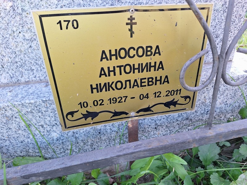 Аносова Антонина Николаевна