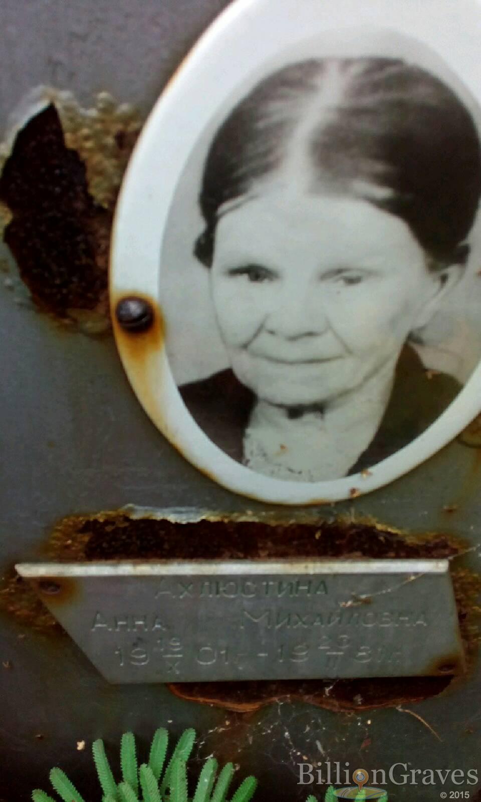 Ахлюстина Анна Михайловна