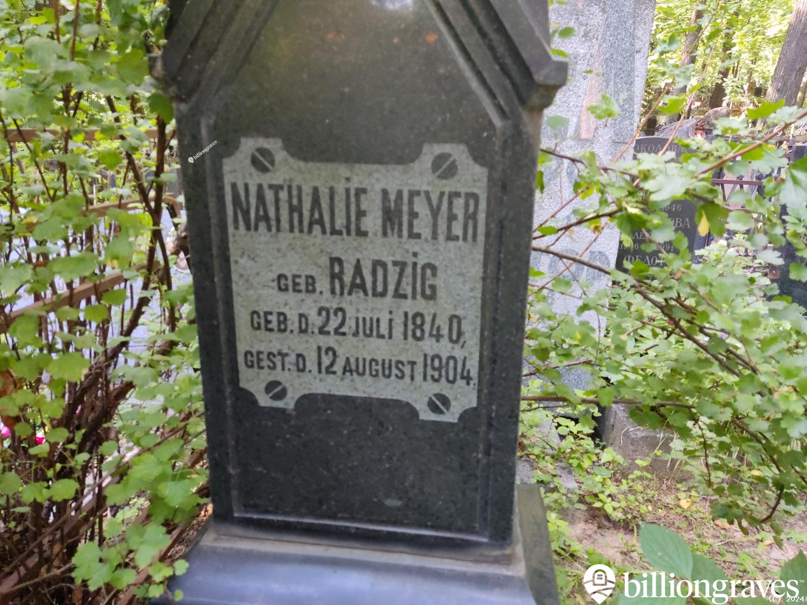 Meyer geb.Radzig Nathalie