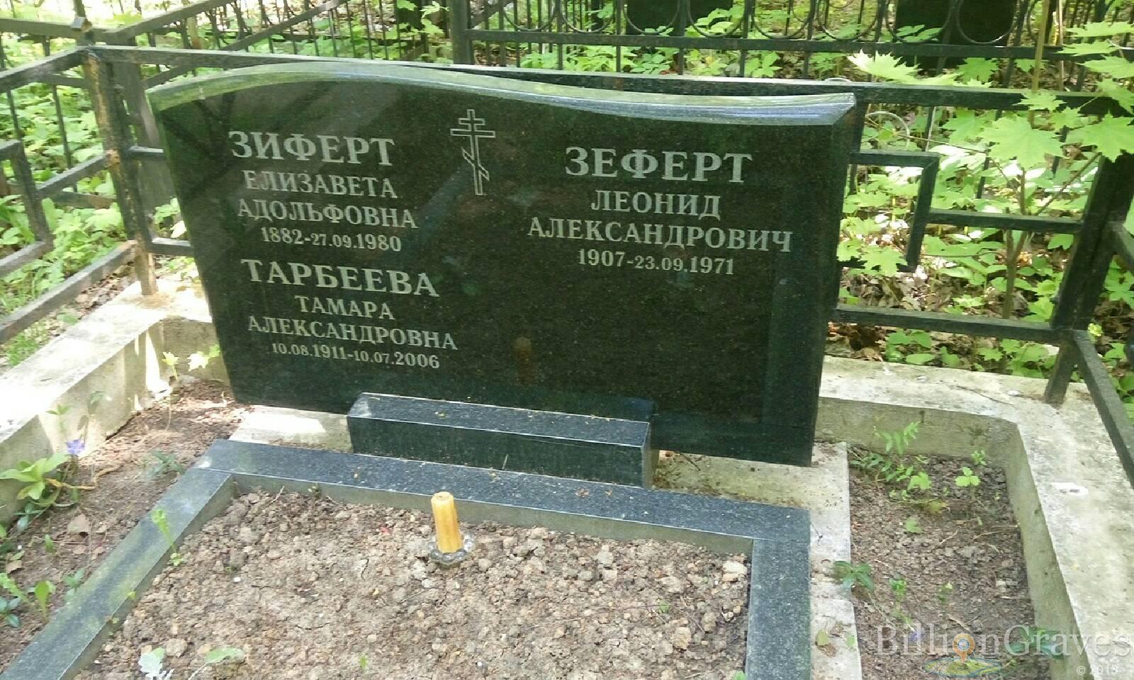 зиферт елизавета адольфовна