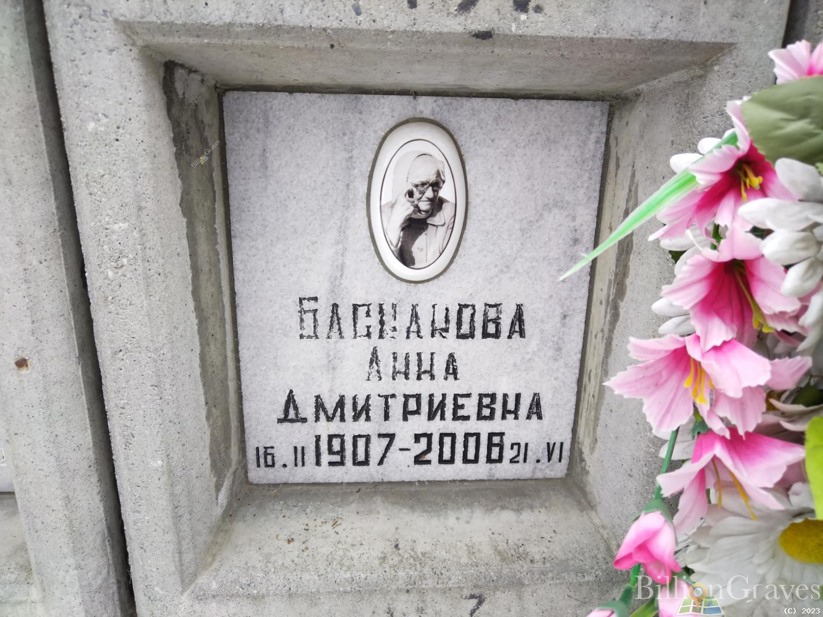 Баскакова Анна Дмитриевна