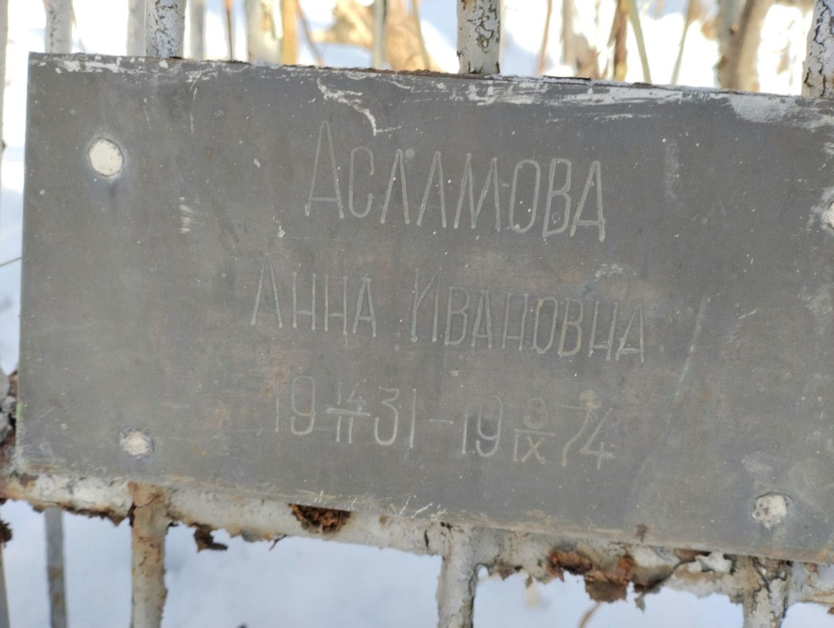 Асламова Анна Ивановна