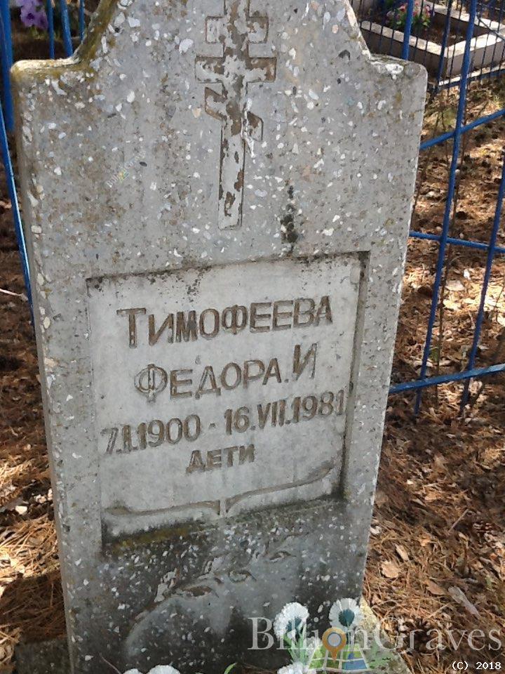 Тимофеева Федора И