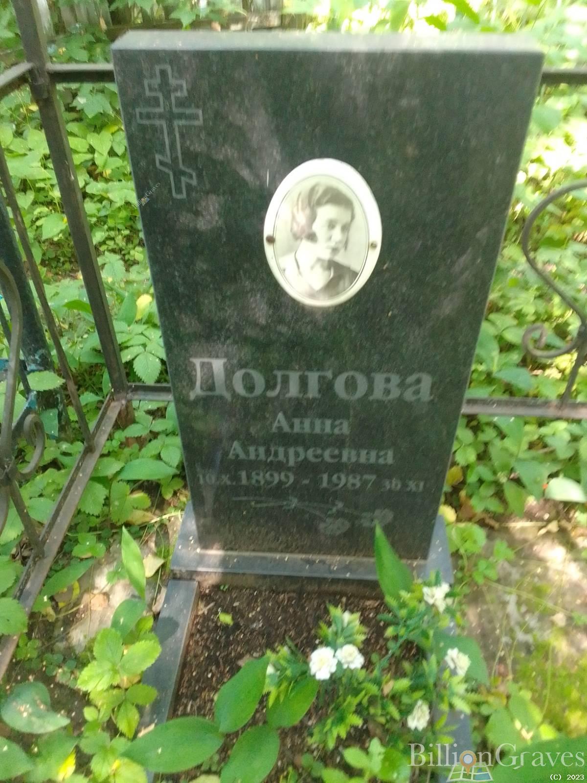 Долгова Анна Андреевна