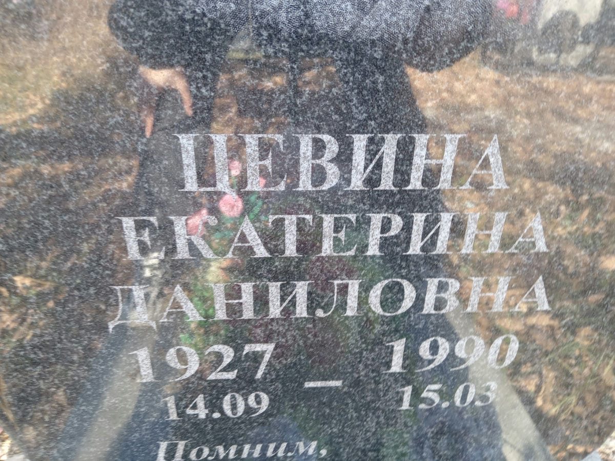 Цевина Екатерина Даниловна