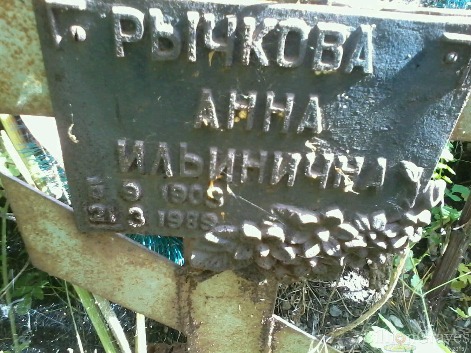 Рычкова Анна Ильинична