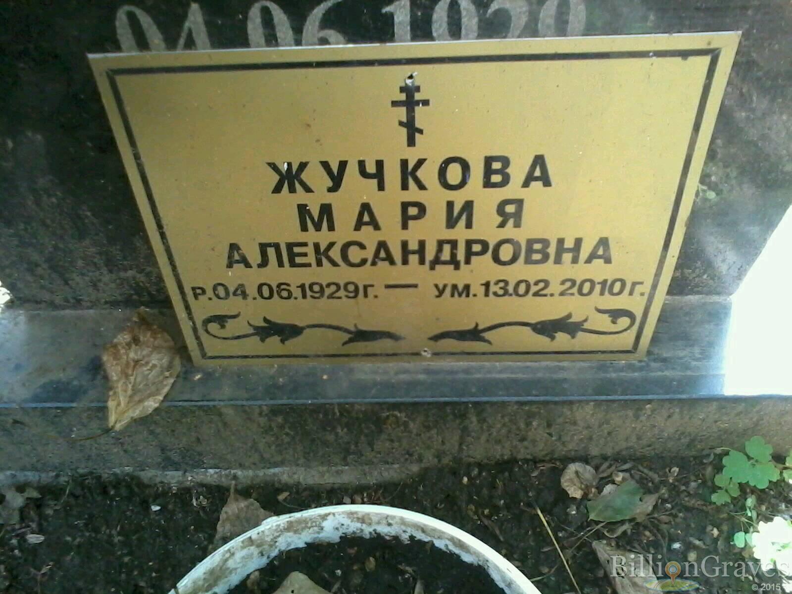 Жучкова Мария Александровна