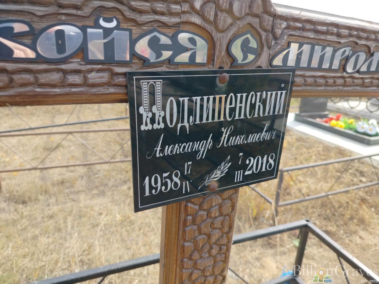 Подлипенский Александр Николаевич