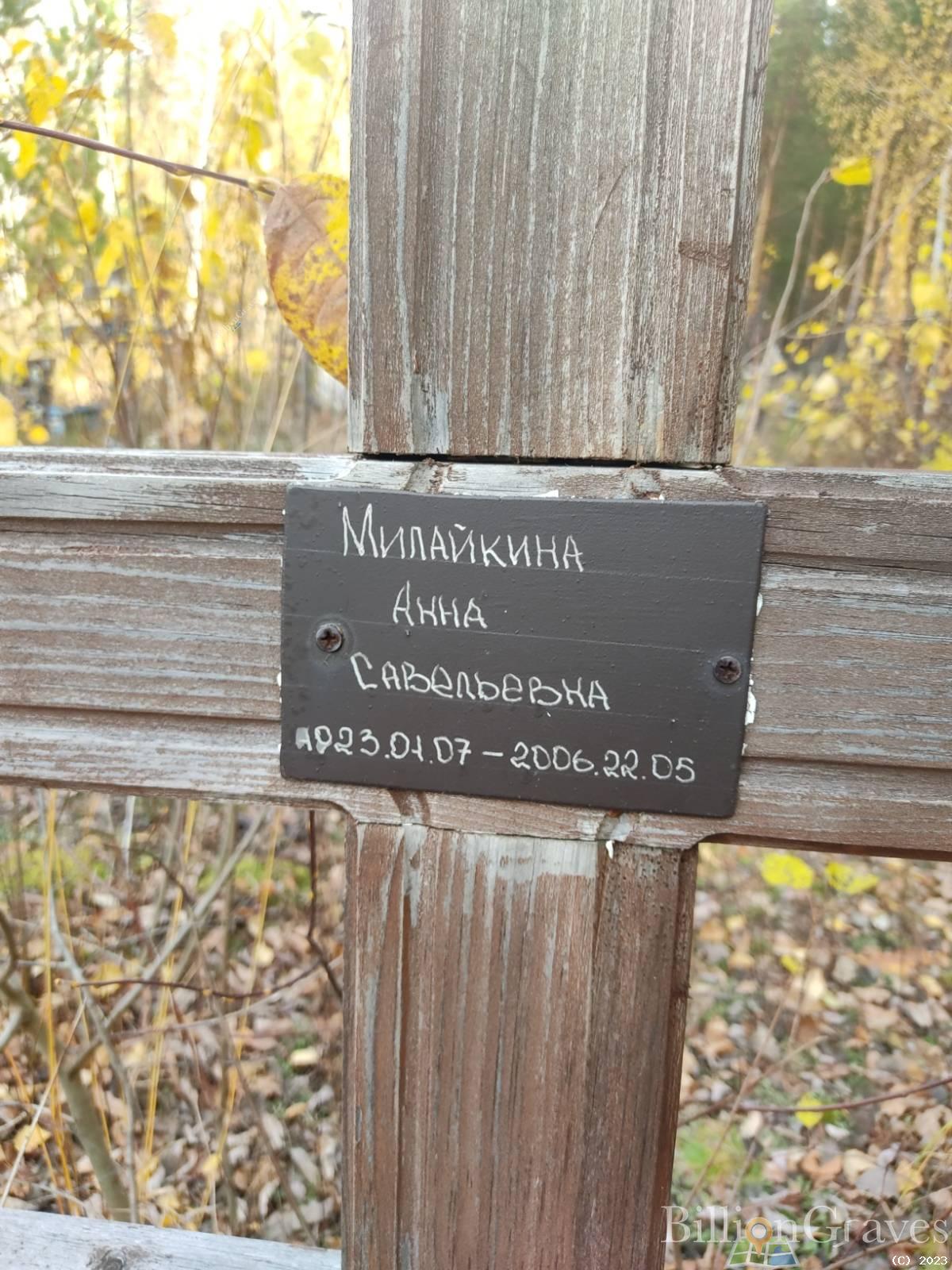 Милайкина Анна Савельевна