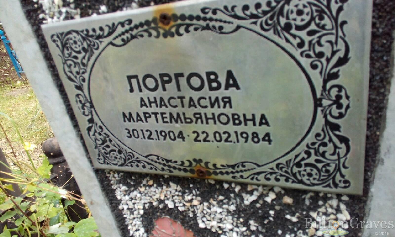 Лоргова Анастасия Мартемьяновна