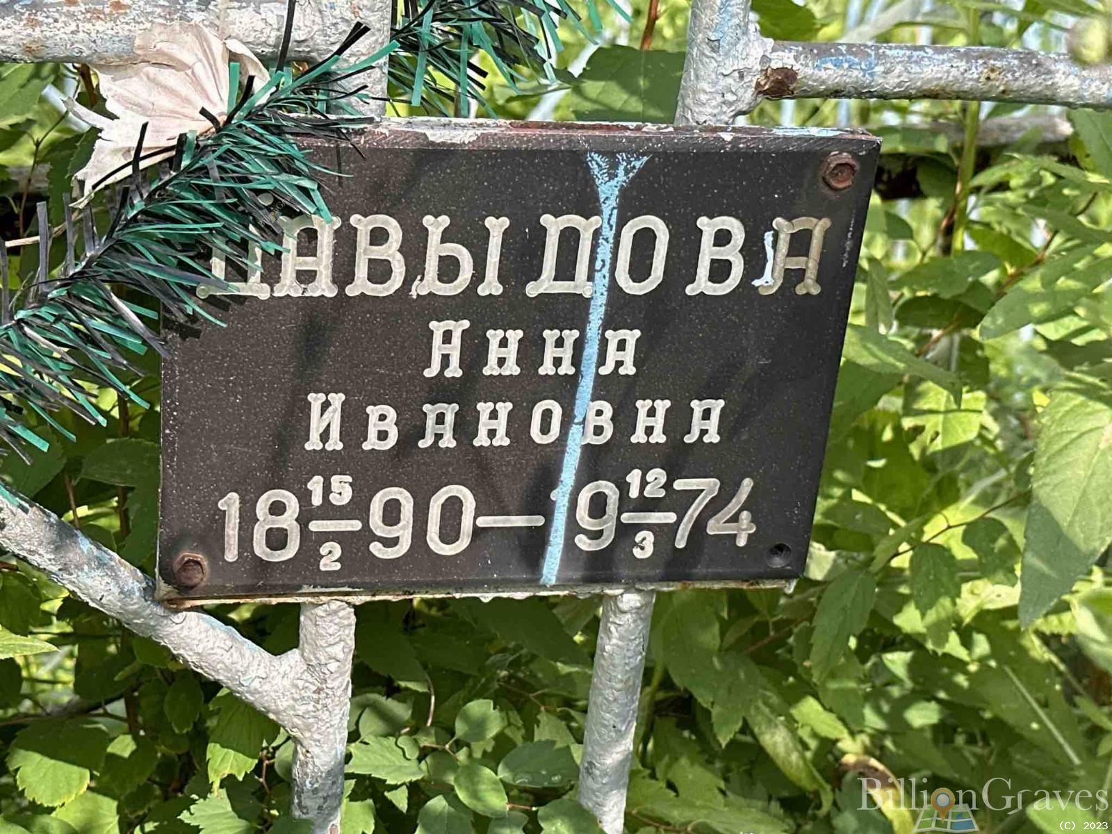 Давыдова Анна Ивановна