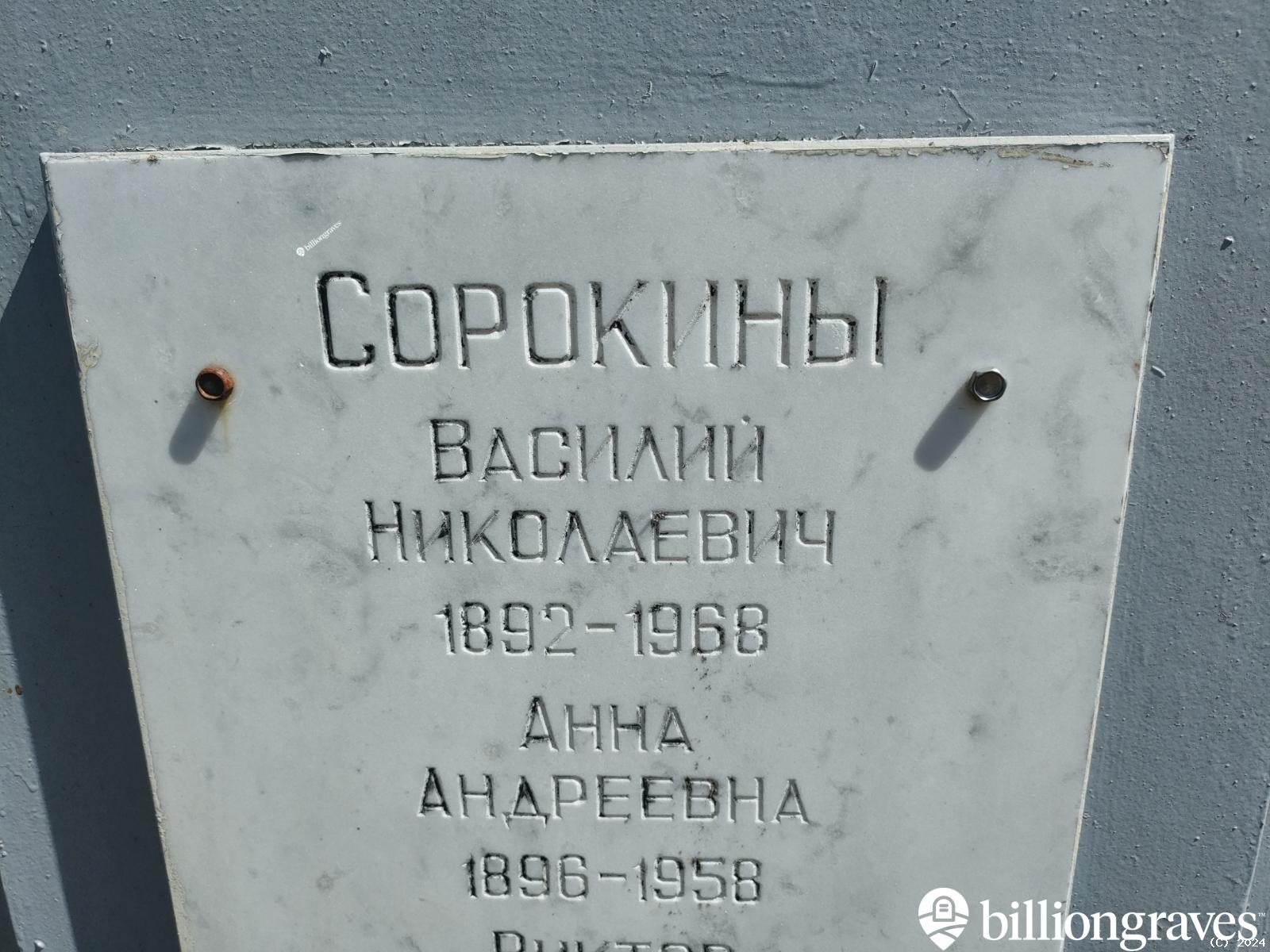 Сорокин Борис Васильевич