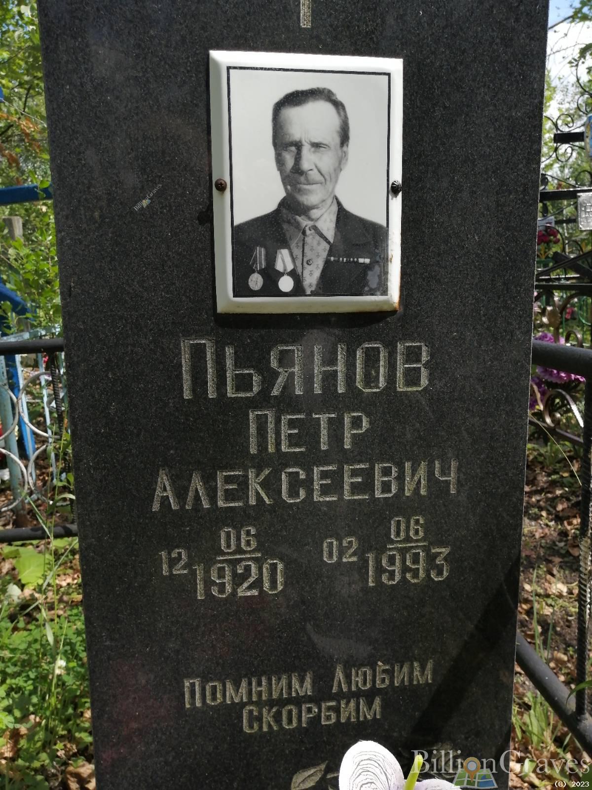Пьянов Петр Алексеевич