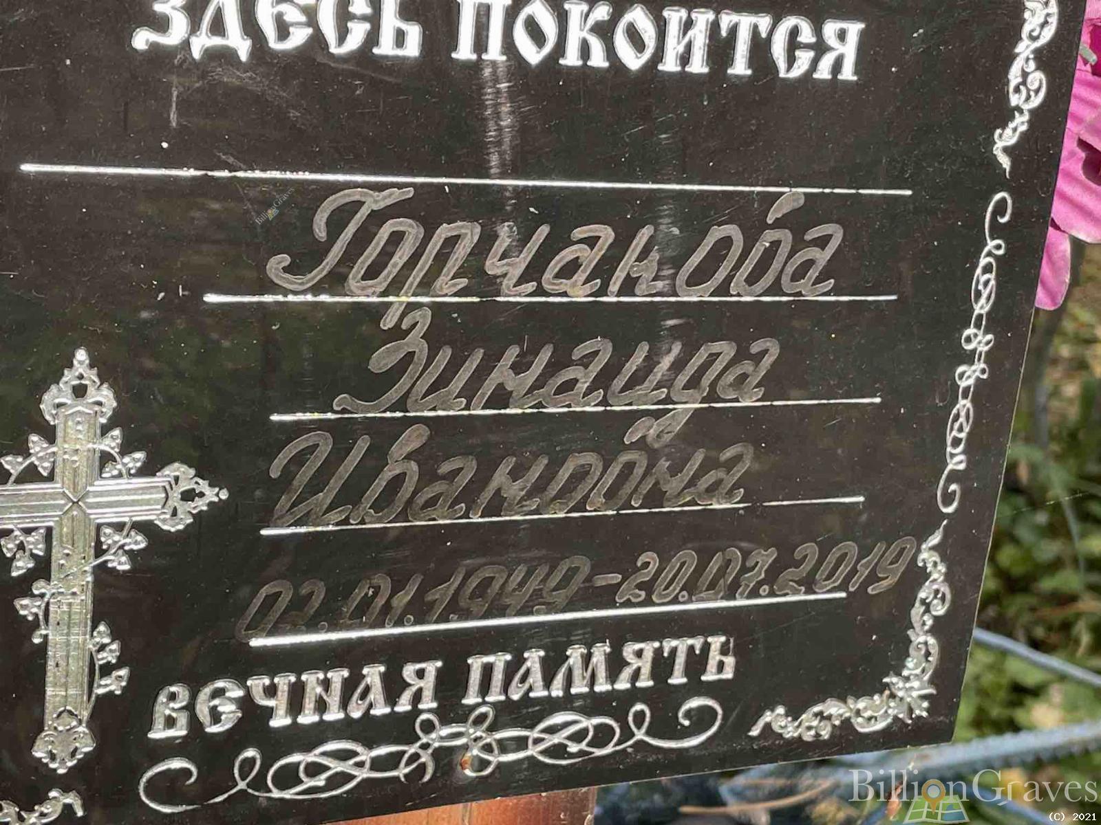 Горчакова Зинаида Ивановна