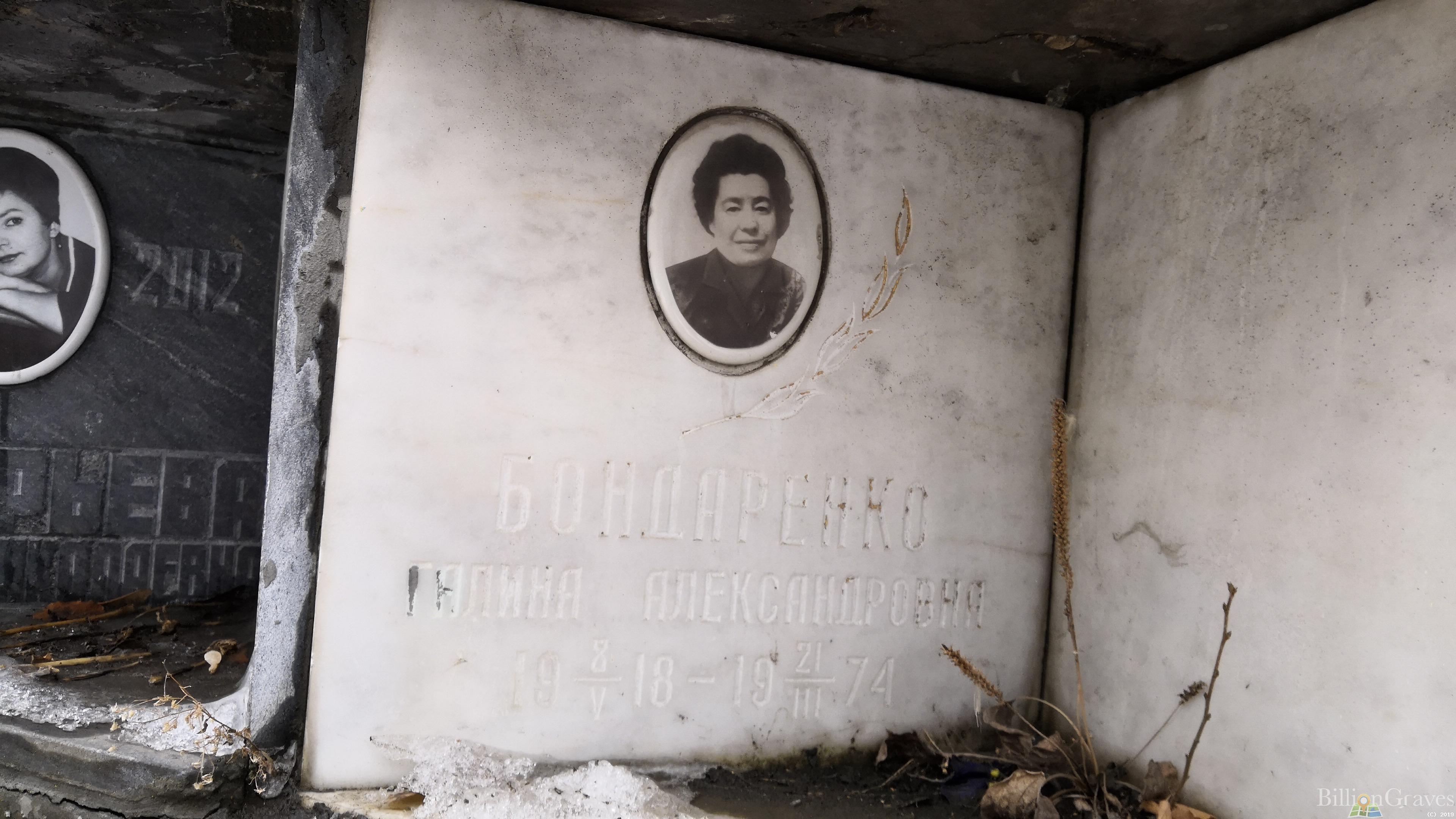 Бондаренко Галина Александровна