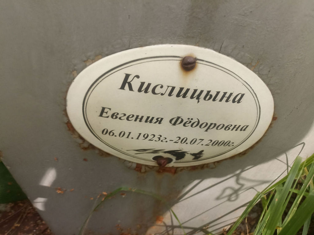 Кислицына Евгения Федоровна