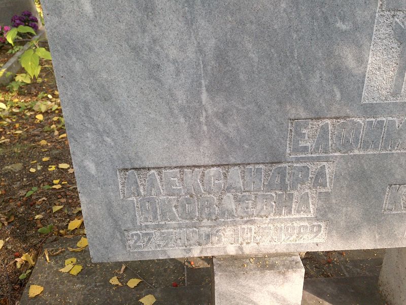 Елфимова Александра Яковлевна