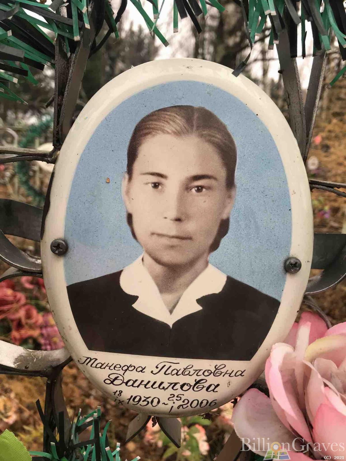 Данилова Манефа Павловна