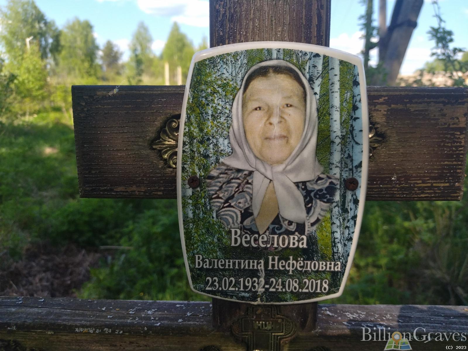 Веселова Валентина Нефёдовна