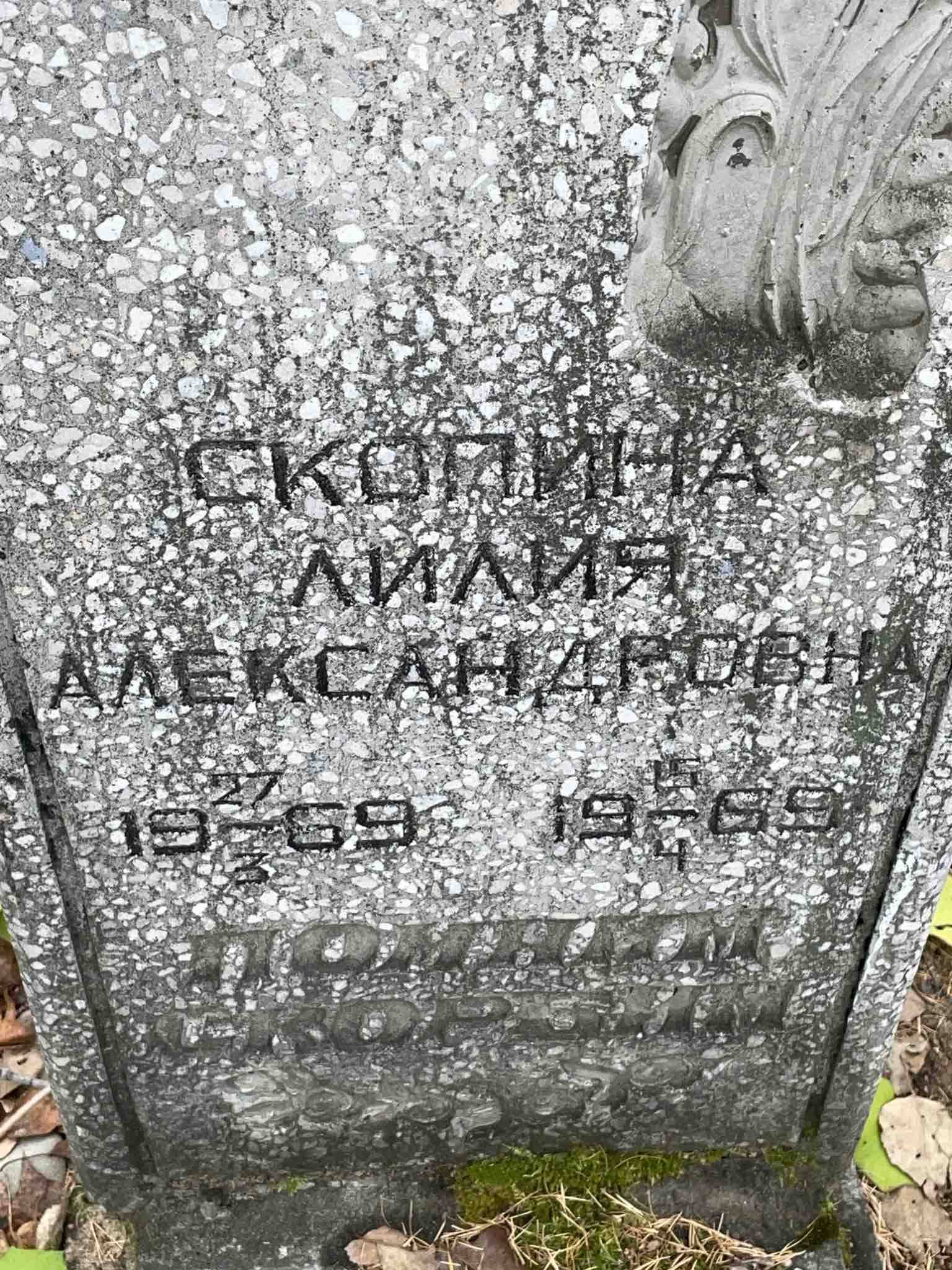 Скопина Лилия Александровна