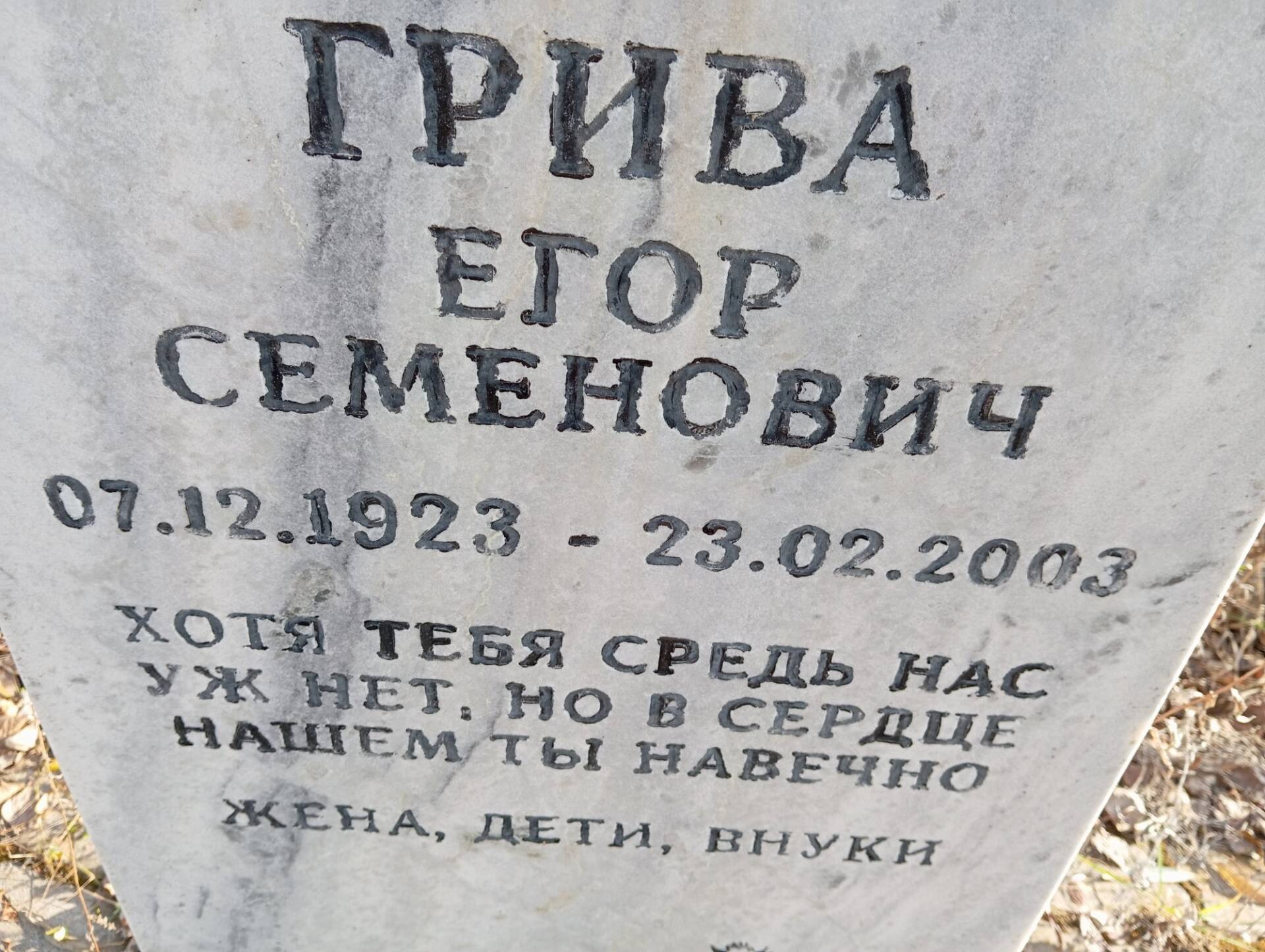 Грива Егор Семенович