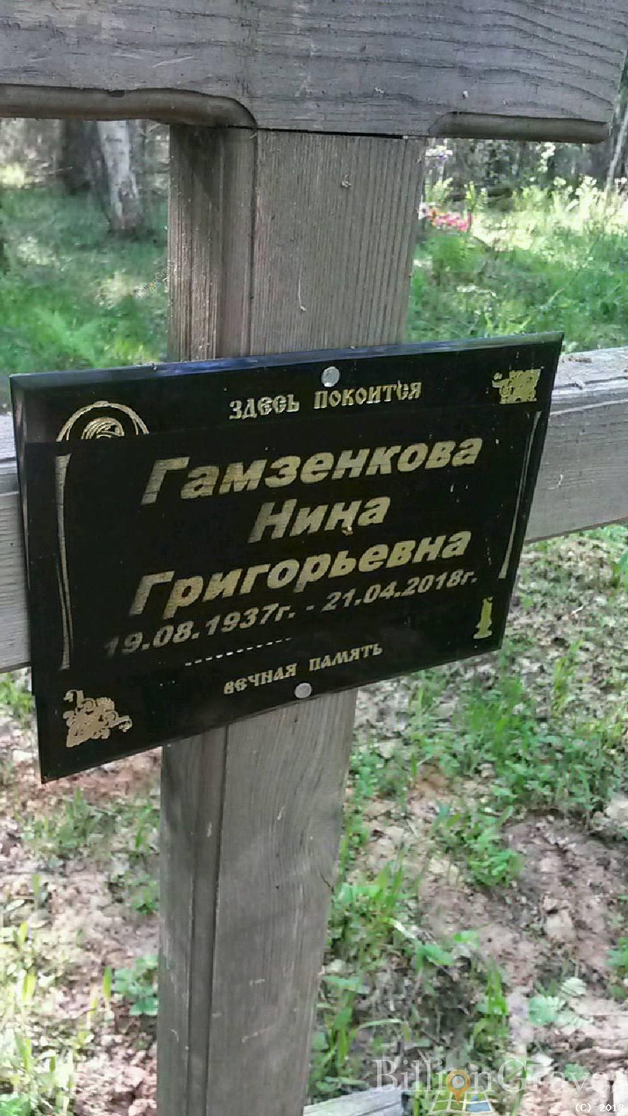 Гамзенкова Нина Григорьевна