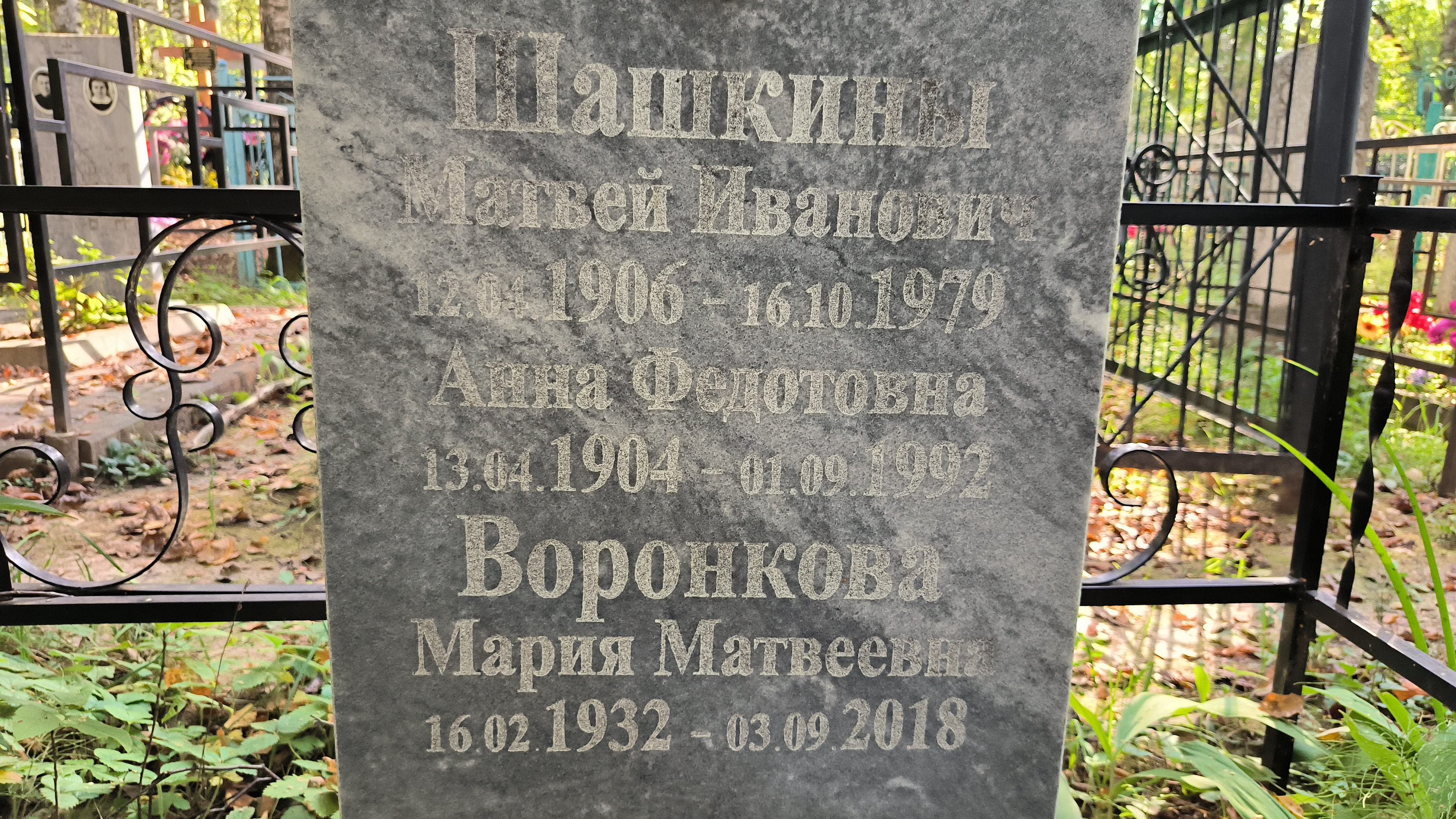 Воронкова Мария Матвеевна