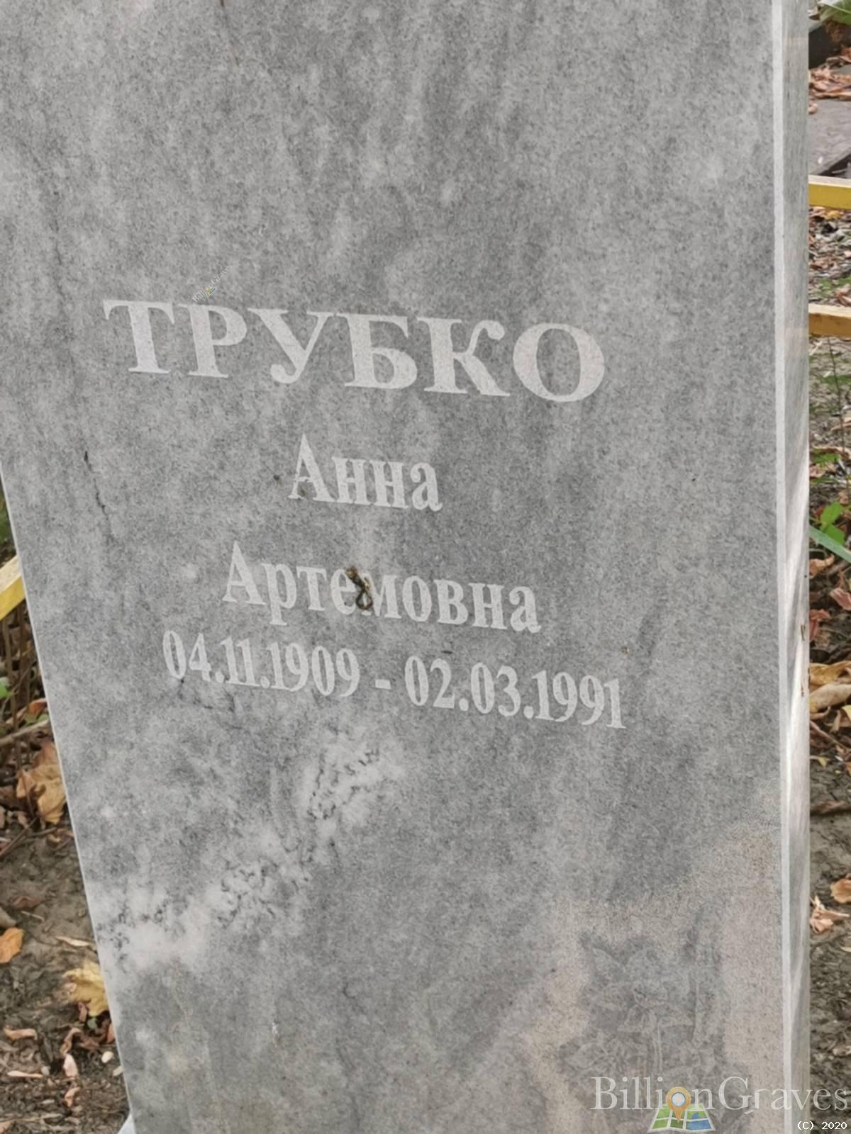 Трубко Анна Артемовна