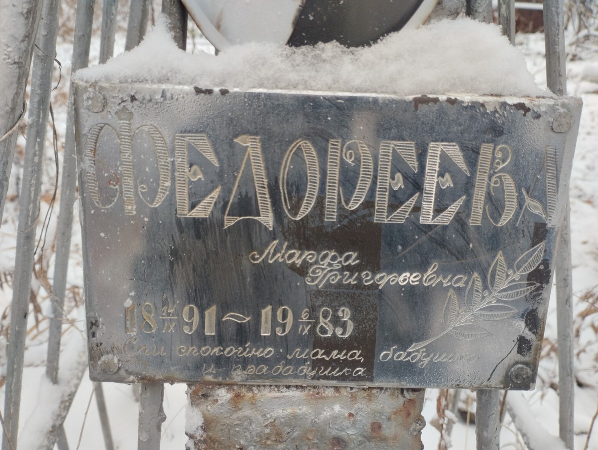 Федореева Марфа Григорьевна