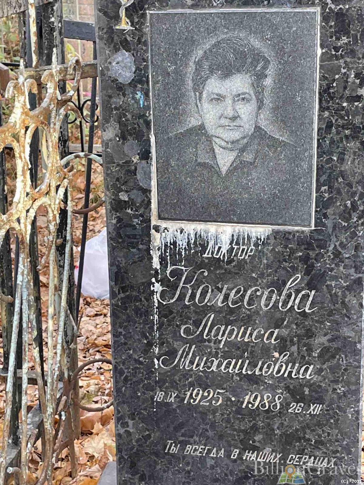 Колесова Лариса Михайловна