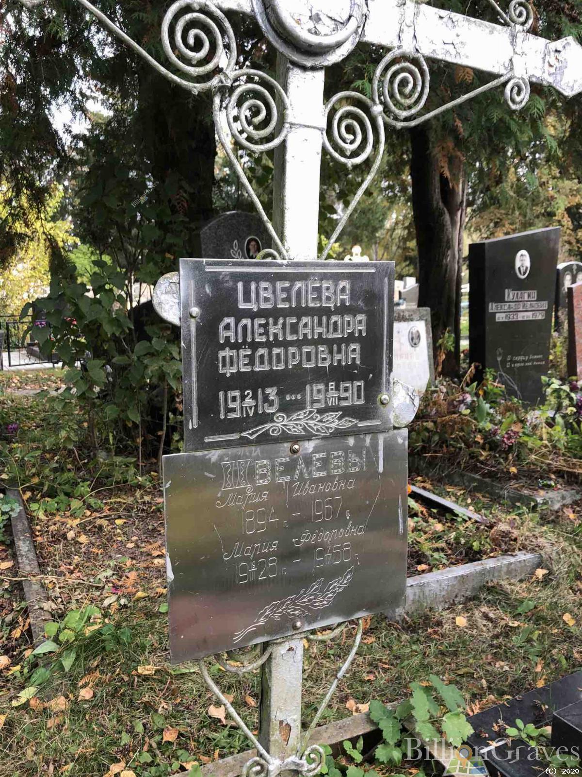 Цвелёва Александра Фёдоровна