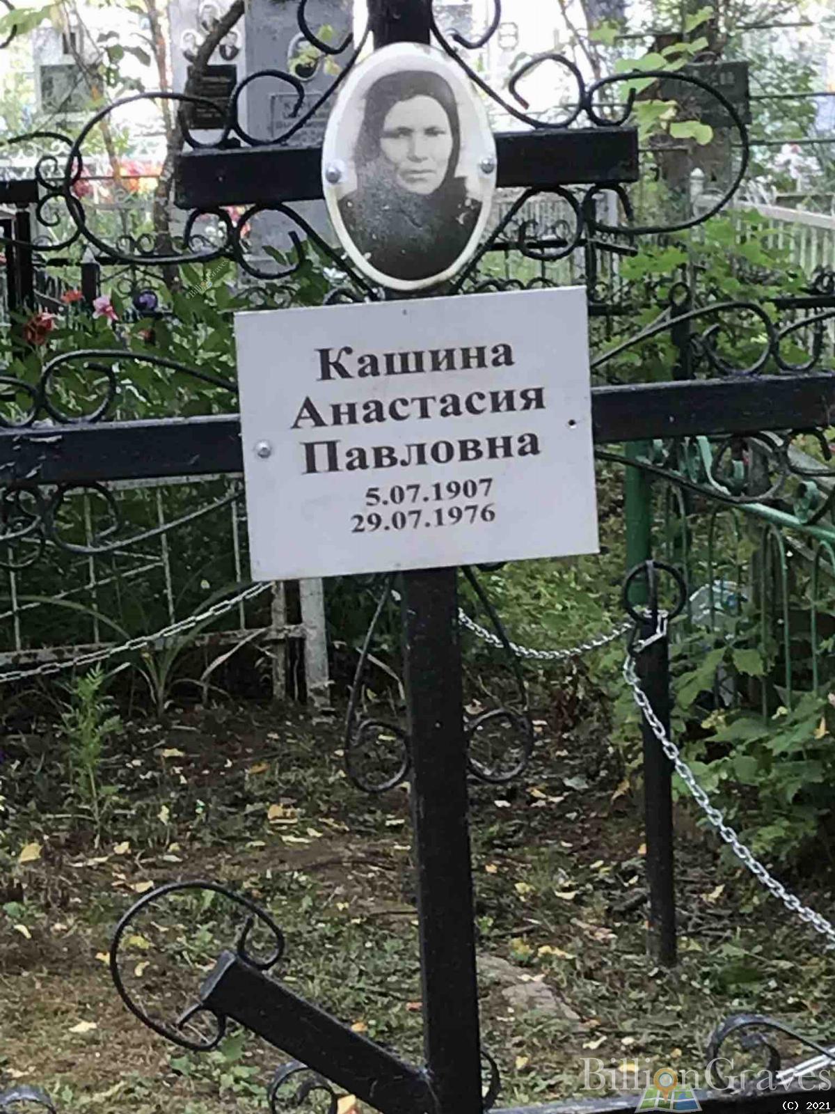 Кашина Анастасия Павловна