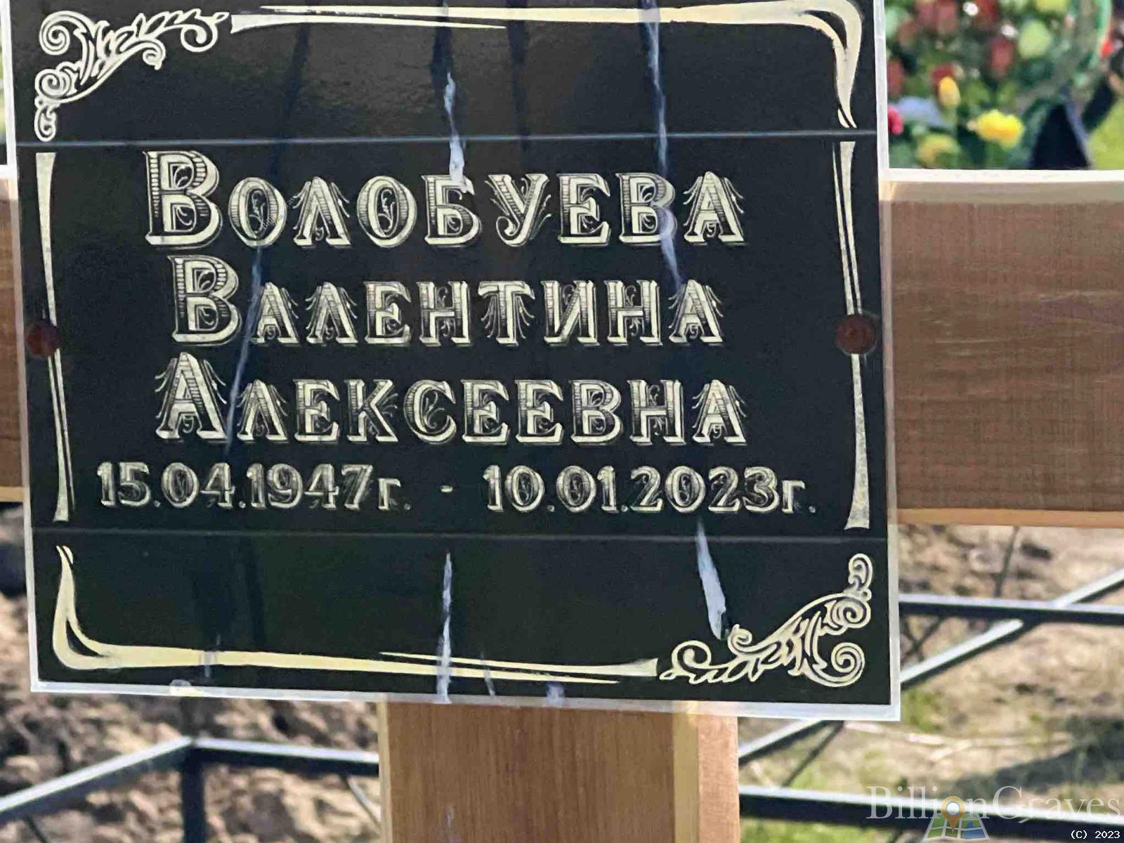 Волобуева Валентина Алексеевна