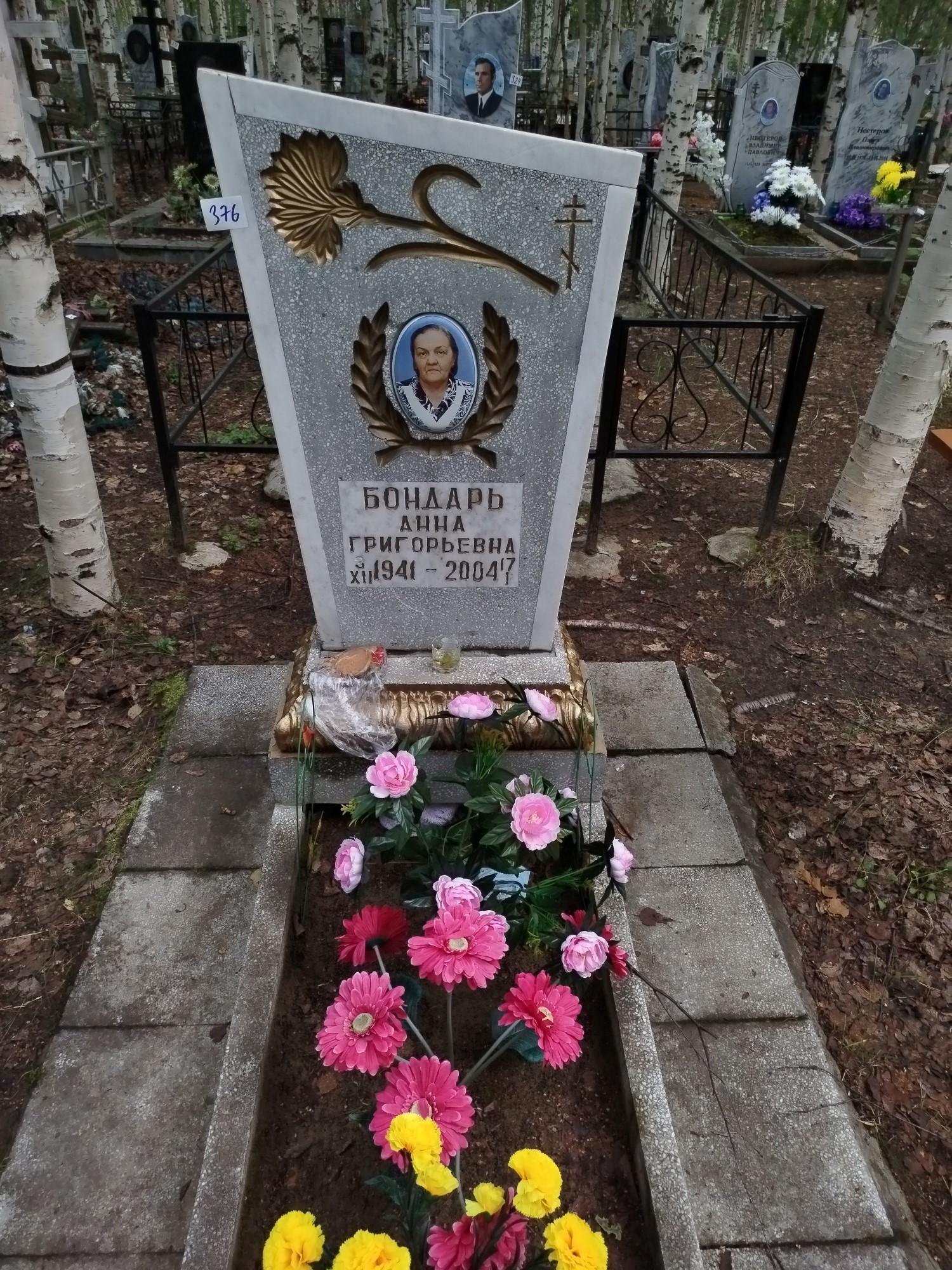 Бондарь Анна Григорьевна