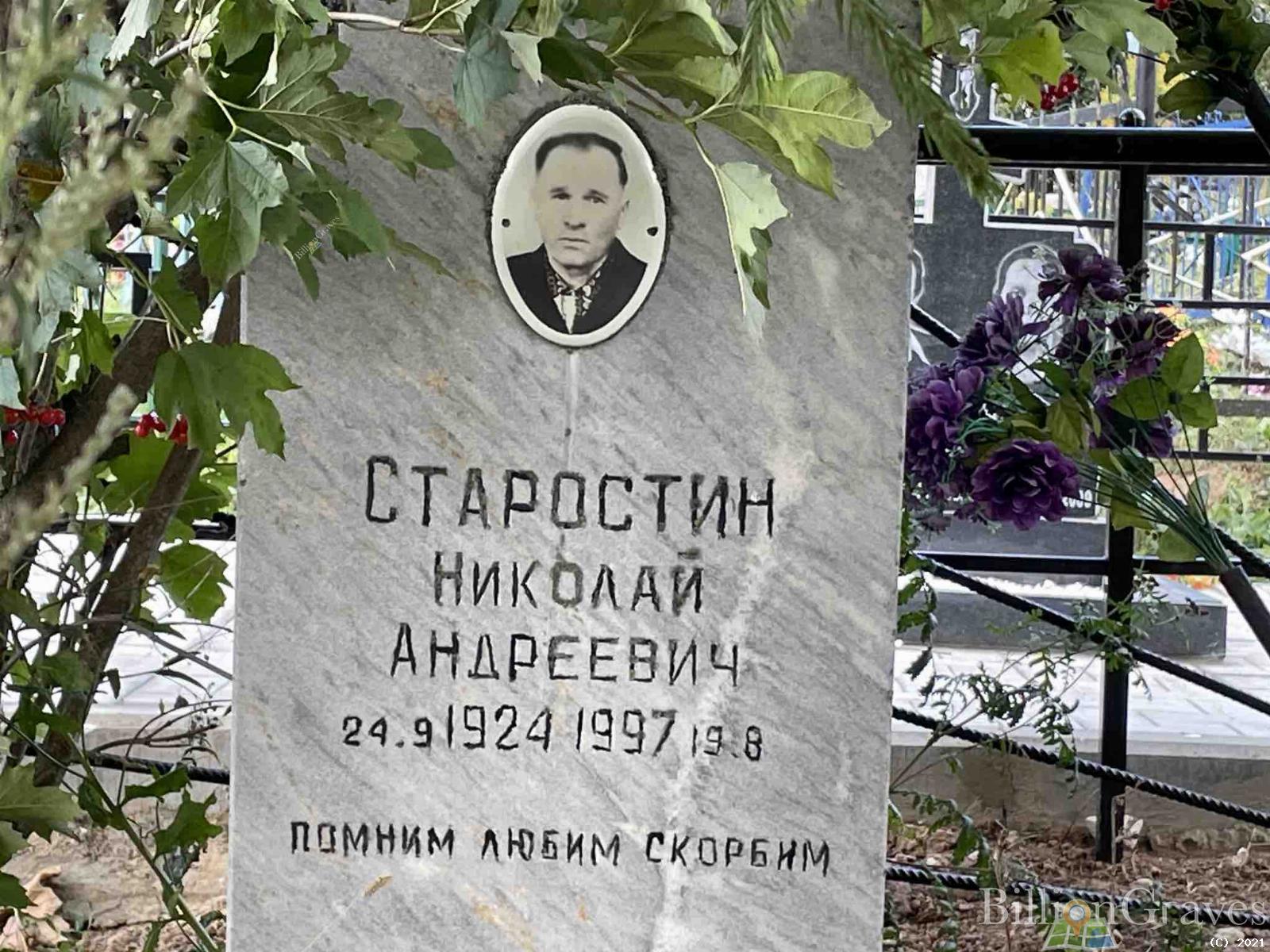 Старостин Николай Андреевич