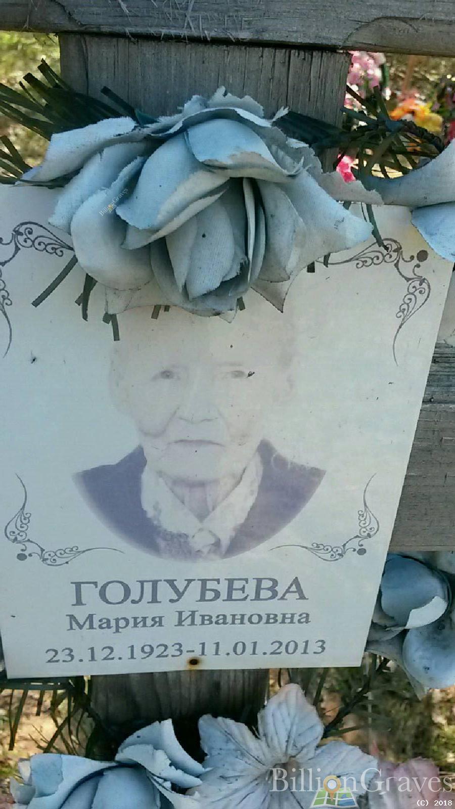 ГОЛУБЕВА МАРИЯ ИВАНОВНА
