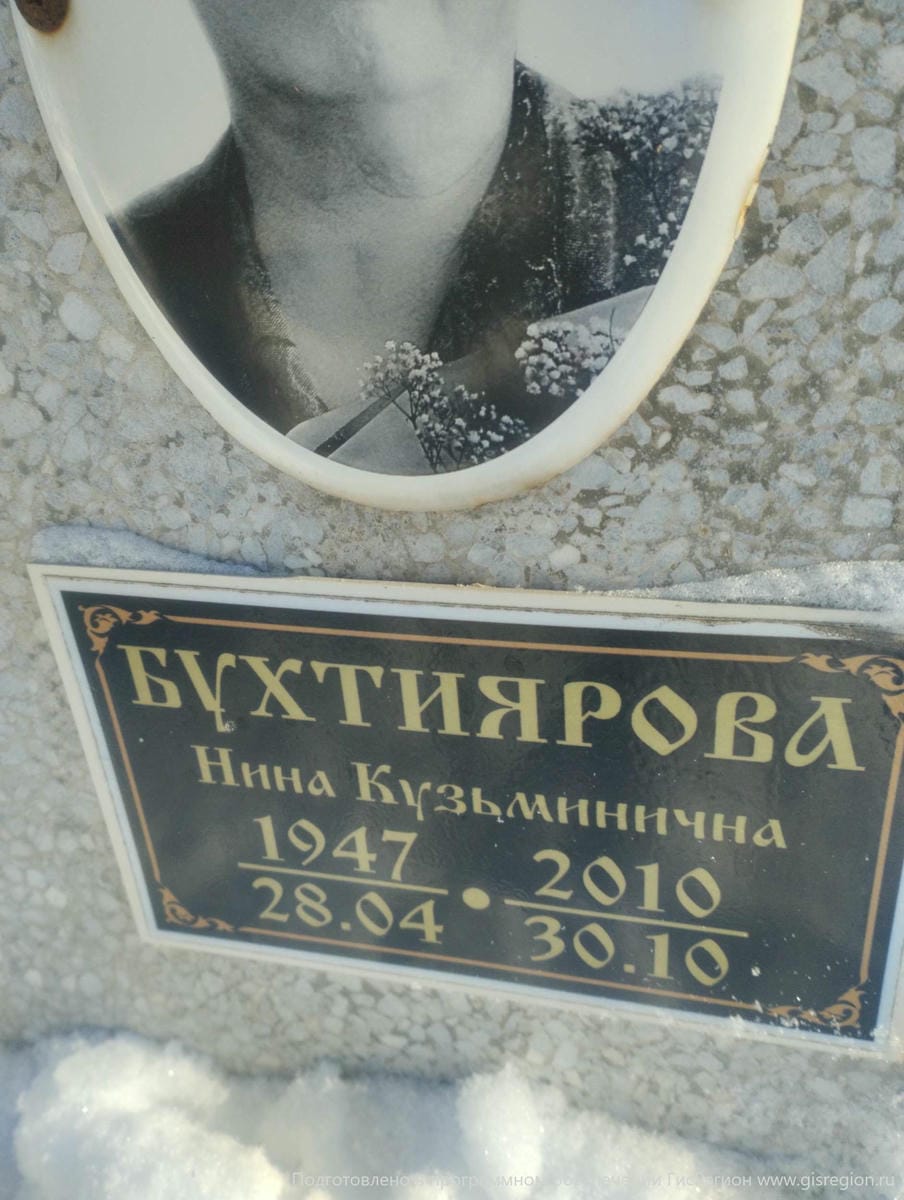 Бухтиярова Нина Кузьминична
