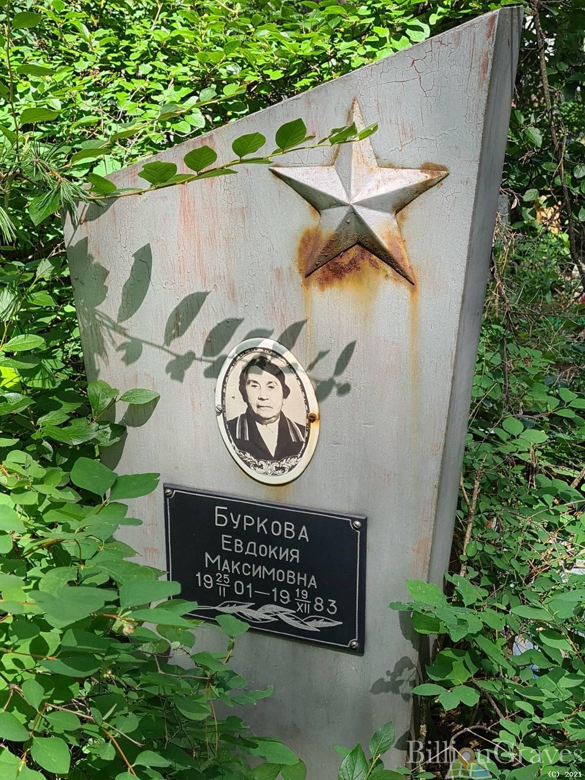 Буркова Евдокия Максимовна