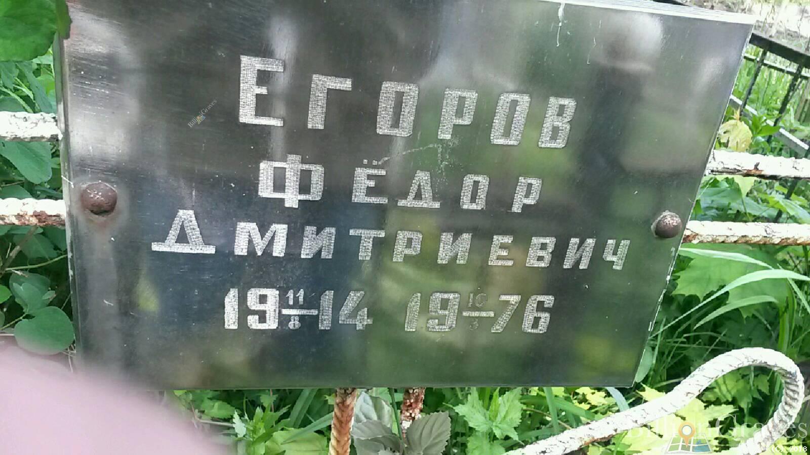 егоров фёдор дмитриевич