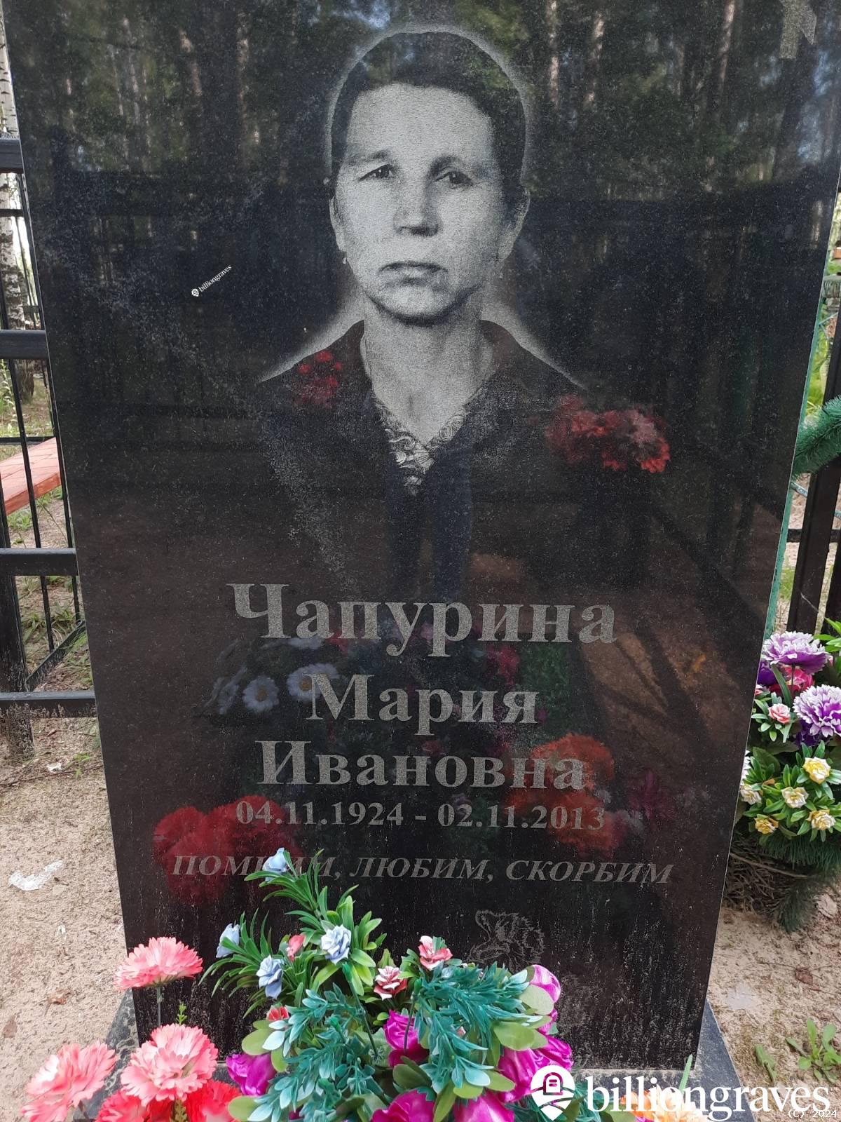 Чапурина Мария Ивановна