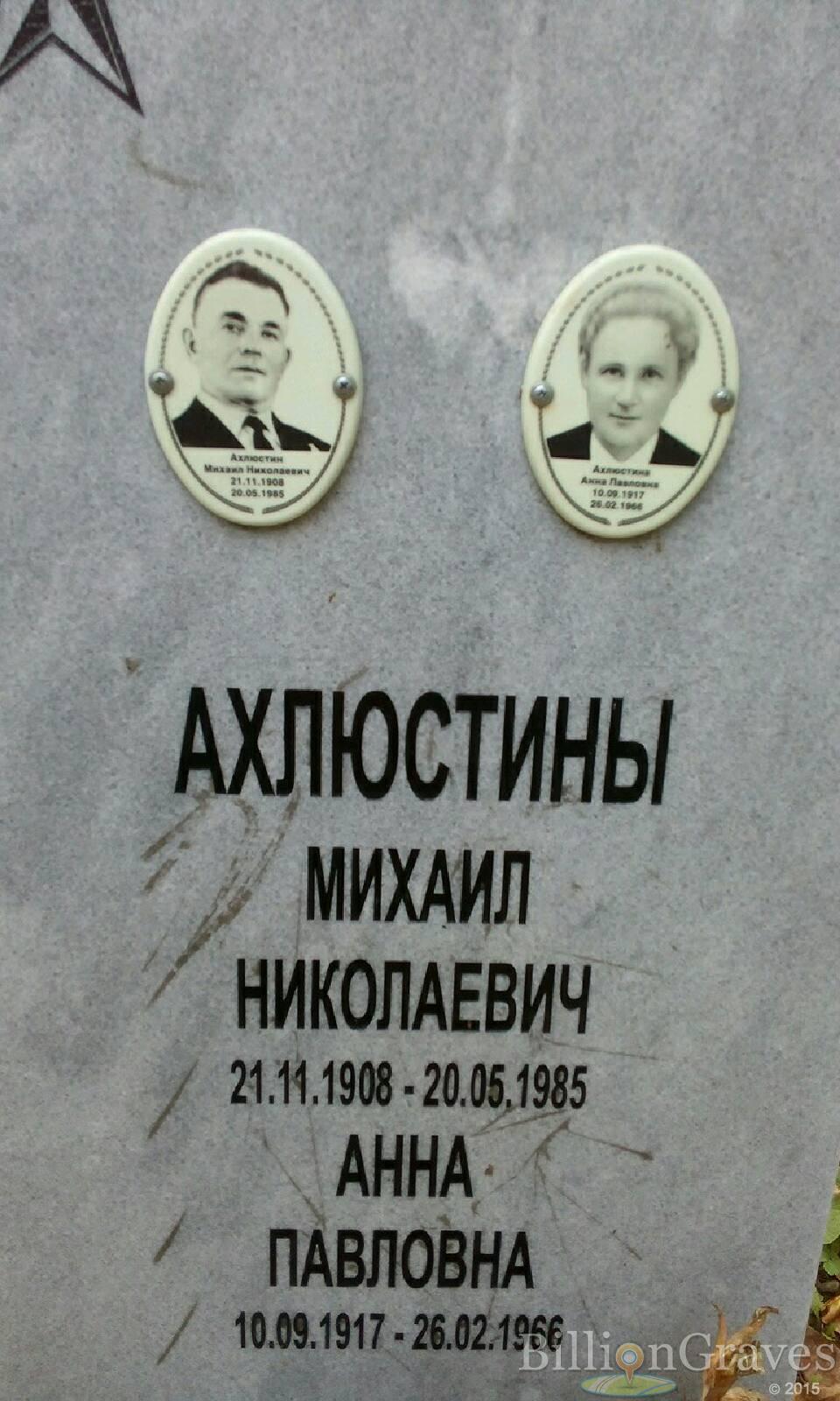 Ахлюстин михаил николаевич
