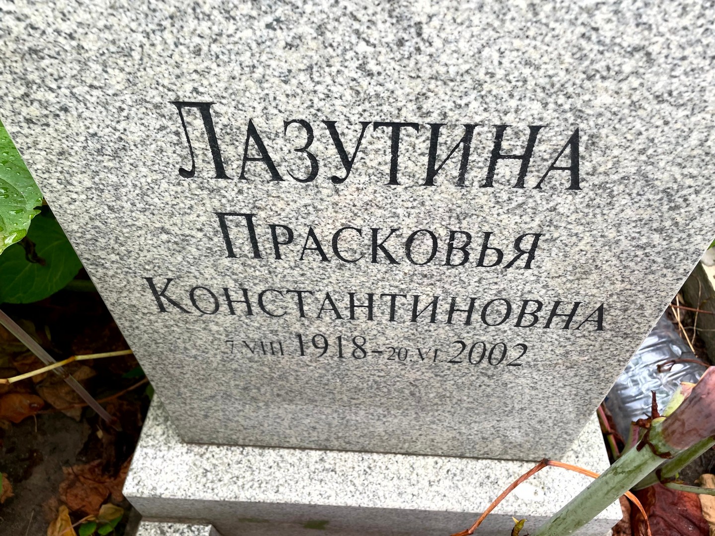 Лазутина Прасковья Константиновна