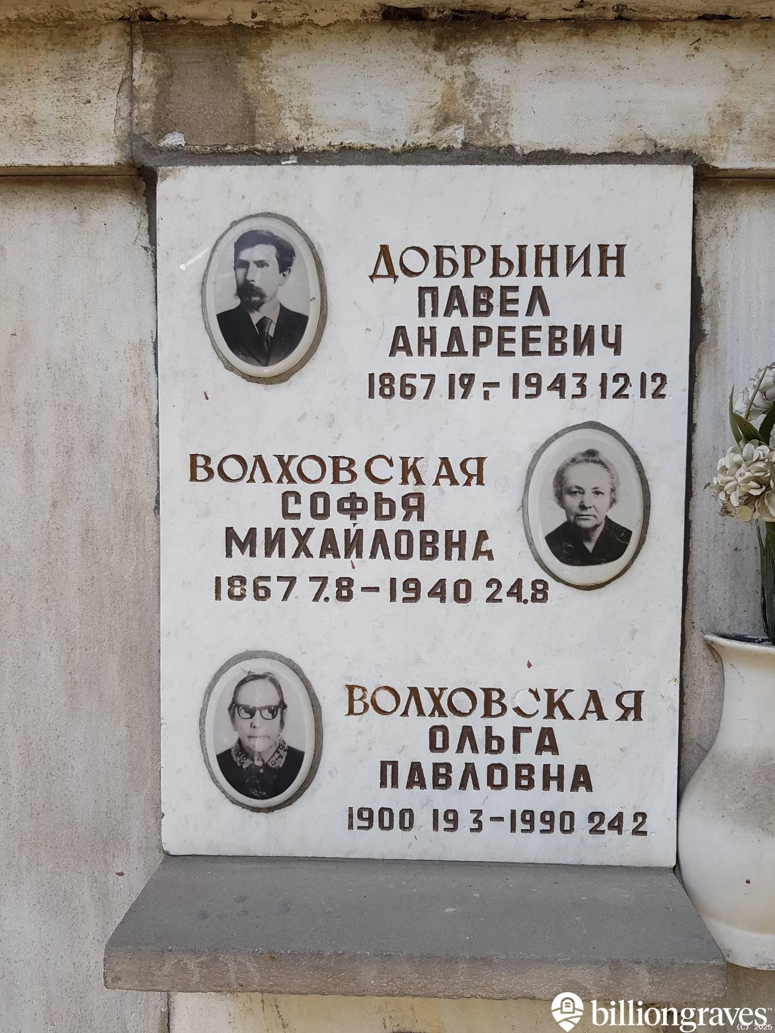 Волховская Ольга Павловна